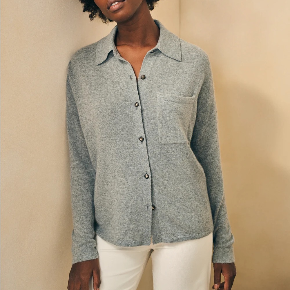Faherty Cloud Cashmere Sweater Shirt